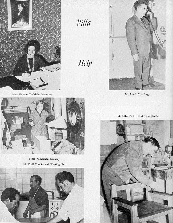 TOC  for  Villa Saint Jean International School  1970 Yearbook Le Chamois Staff p14